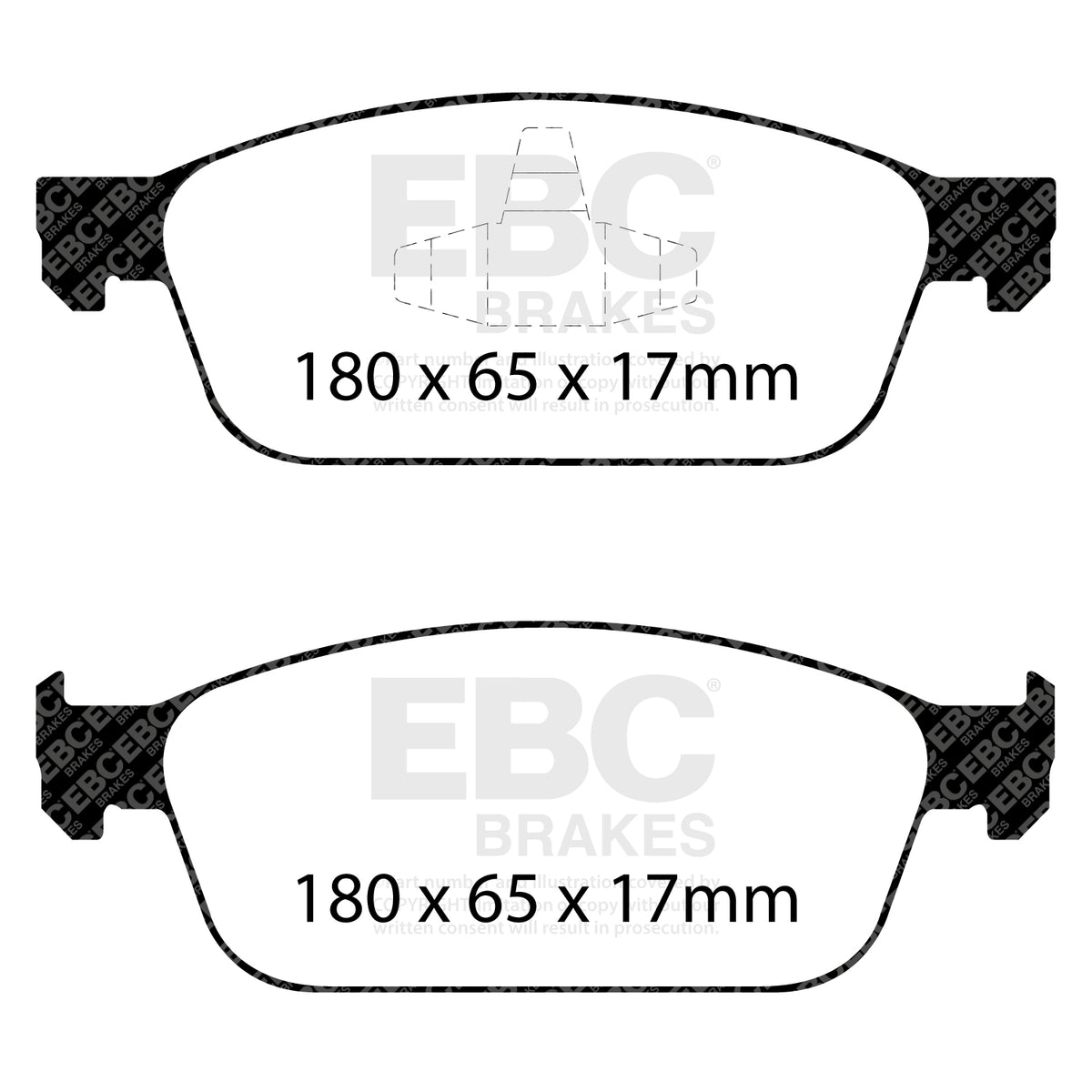 EBC Yellow Stuff remblokken vooras Ford Focus 3 ST