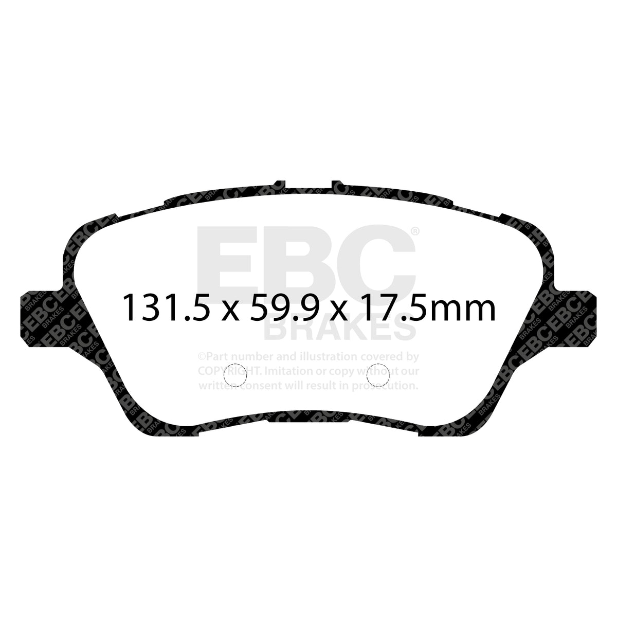EBC Yellow Stuff remblokken vooras Ford Fiesta ST MK7