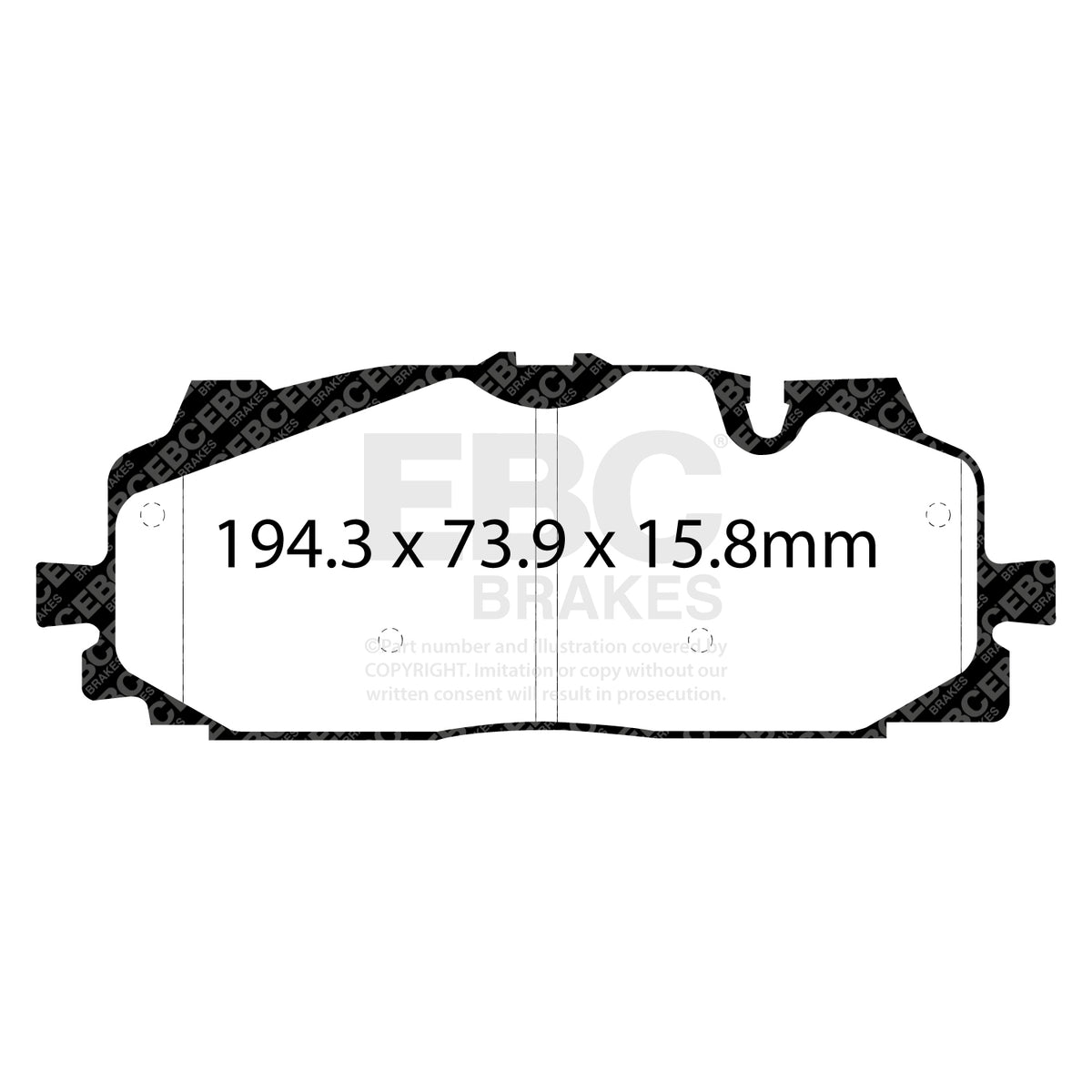 EBC Yellow Stuff remblokken vooras Audi RS3 8Y / S5 F5 / RS4 B9 / RSQ3 F3 / Formentor VZ5