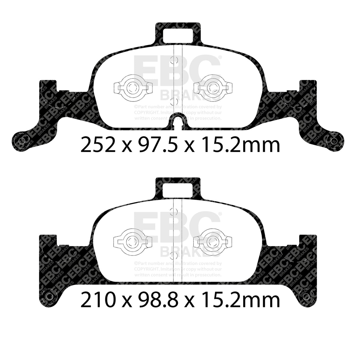 EBC Yellow Stuff remblokken vooras Audi A4 B9 / A5 F5