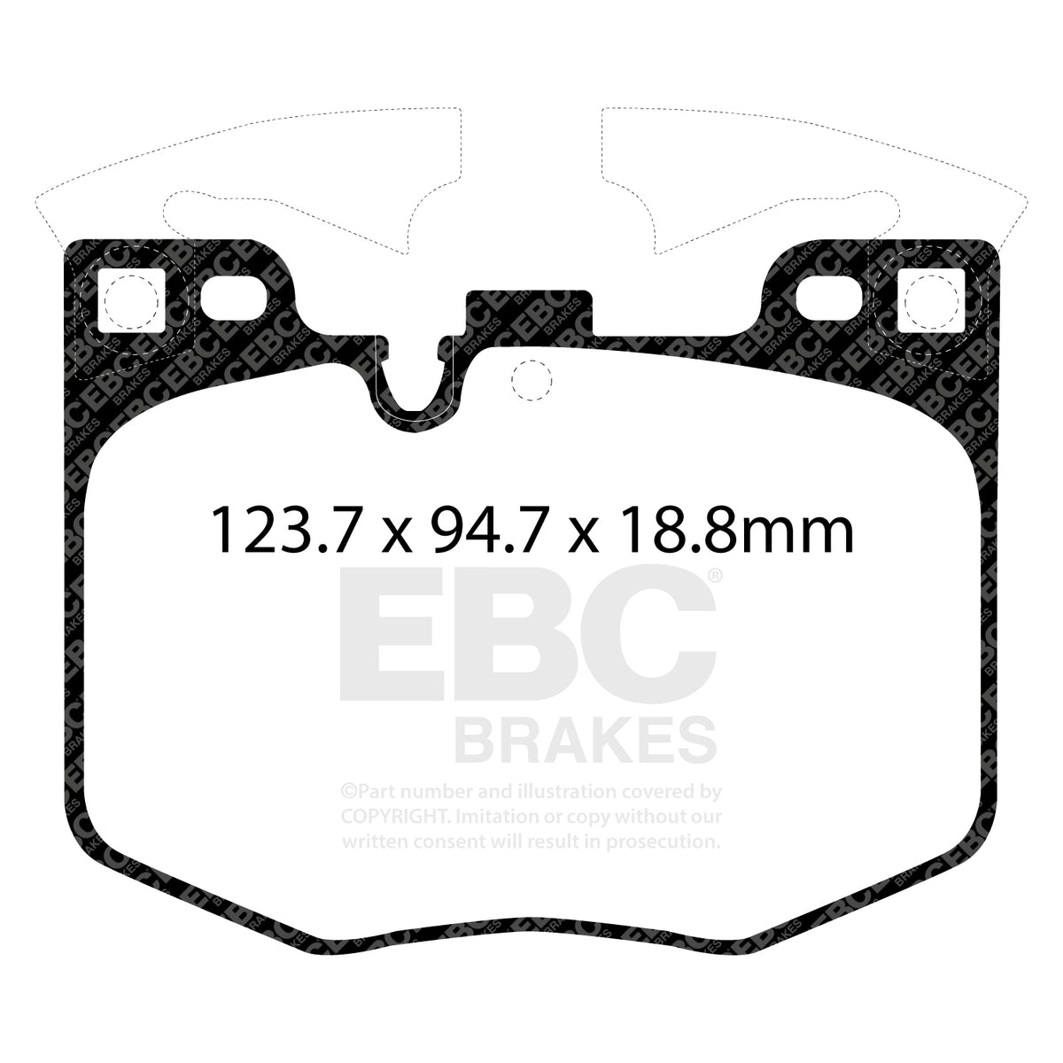 EBC Yellow Stuff remblokken vooras BMW M240i G42 / M340i en M440i G2x / Z4 G29 / Supra Mk5