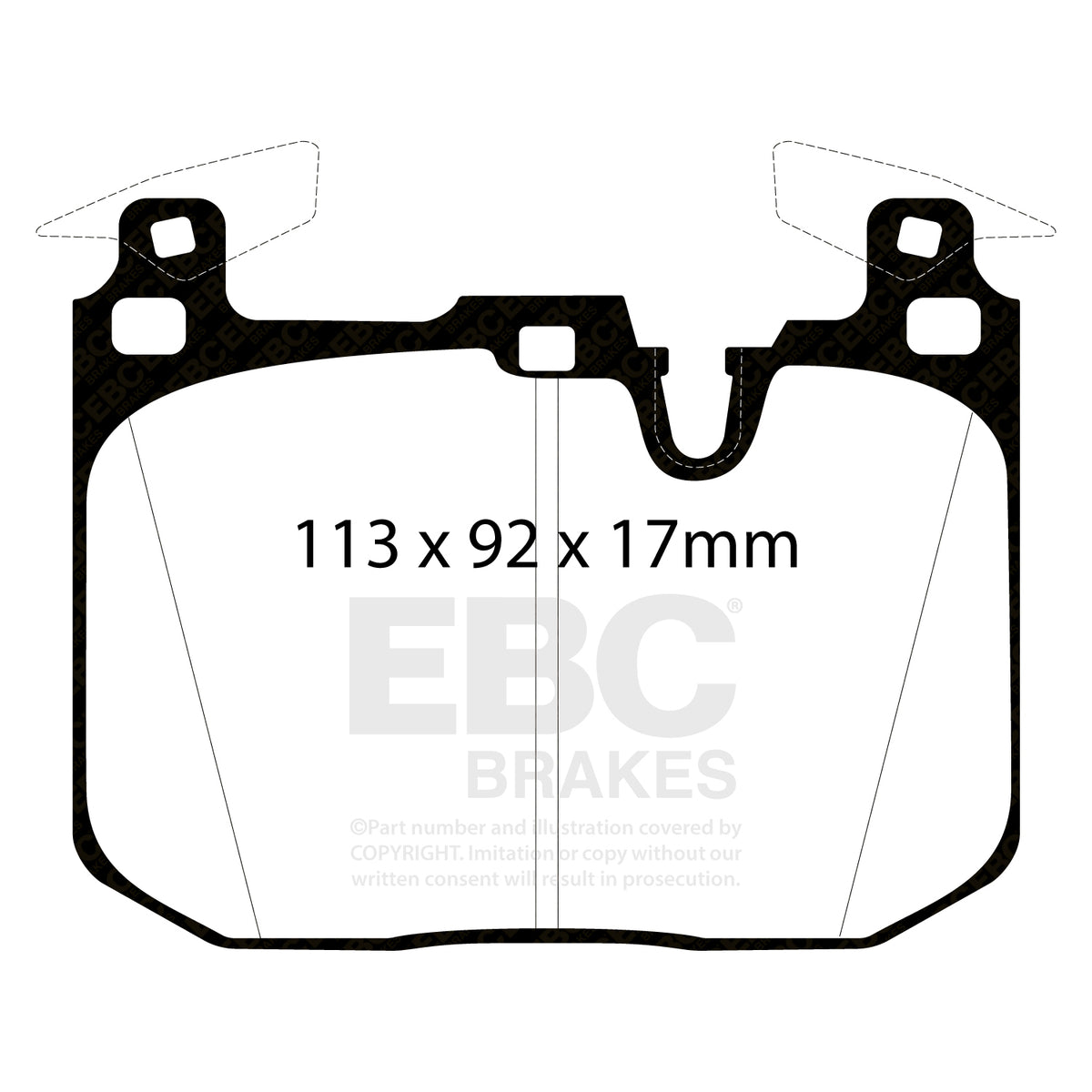 EBC Yellow Stuff remblokken vooras BMW M2 F87 / M2C / M3 F80 / M4 F8x