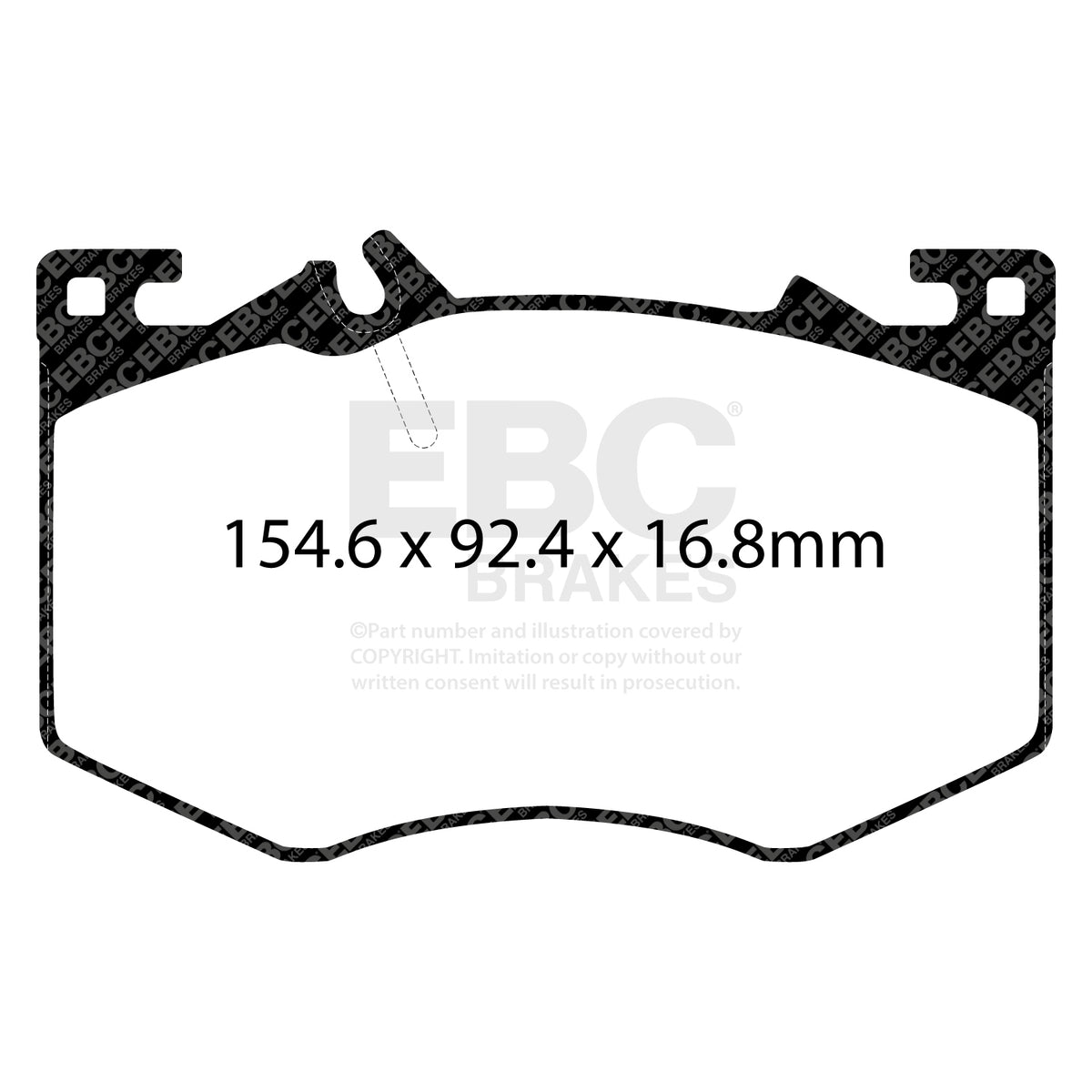 EBC Yellow Stuff remblokken vooras Mercedes A35 AMG W177 en CLA35 AMG C118