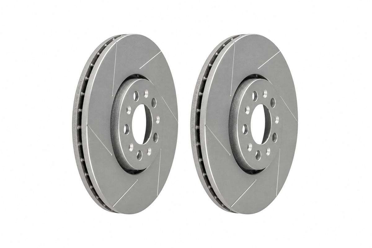 Dixcel SD gesleufde remschijven vooras Volkswagen Polo 9N / 6R GTI en Seat Ibiza 6L / 6J GTI