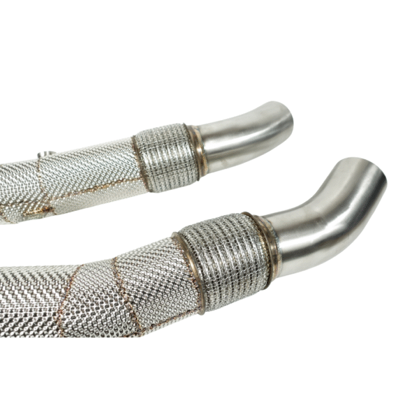 Downpipe Endura avec bouclier thermique Audi RS6 RS7 S6 S7 C7 S8 D4 - Incluant Midpipes - Decat / Sportcat