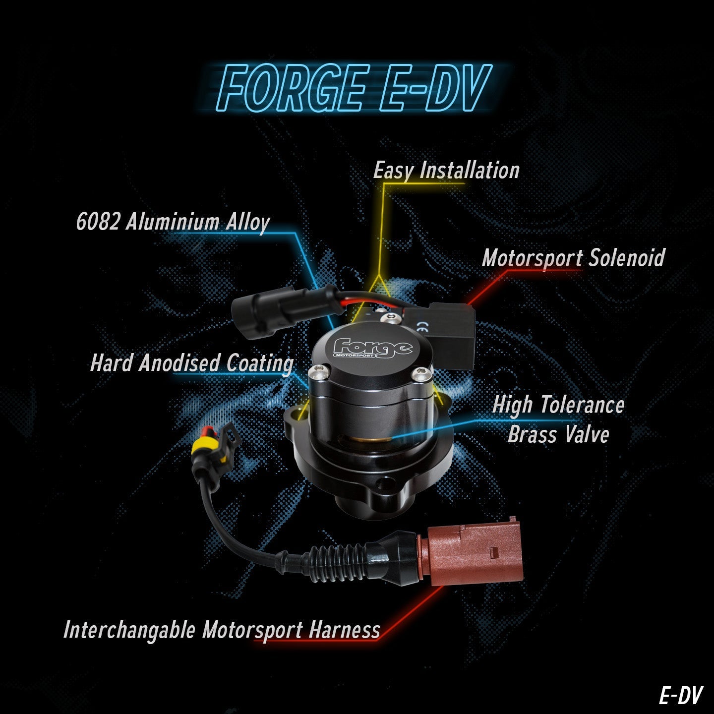 Soupape de dérivation Forge E-DV Golf 5 GTI / 6R / 7GTI EA113 / EA888.1/2/3