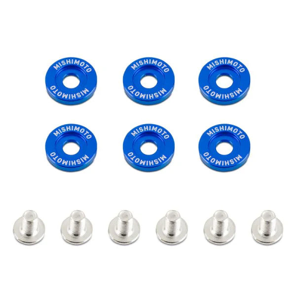 Mishimoto - M6 x 1.0 Wheel Arch Rings - Blue - 16.7mm