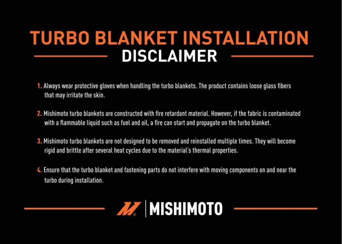 Mishimoto - Titanium Turbo Blanket - Honda Civic Type R FK2/FK8