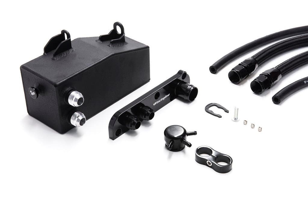 Réservoir de récupération d'huile Racingline pour Audi S3 8P / Golf 5 GTI / Golf 6 R / Leon 2 Cupra 2.0 TFSI Ea113-1
