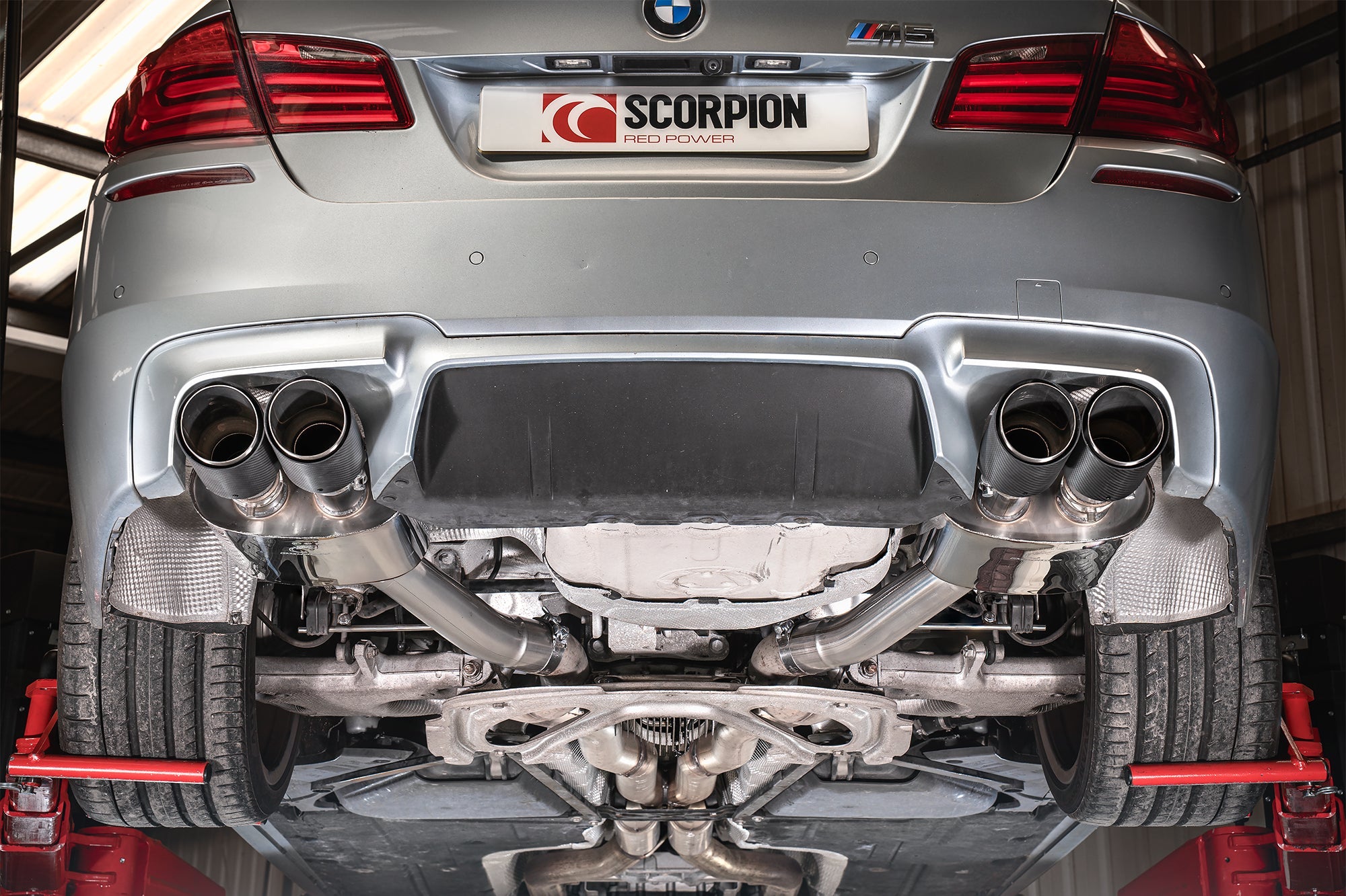 Scorpion Achterdemper uitlaat BMW M5 F10-4