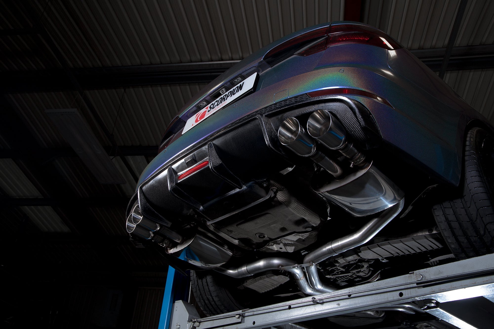 Scorpion Half uitlaat Audi S4 B9-21