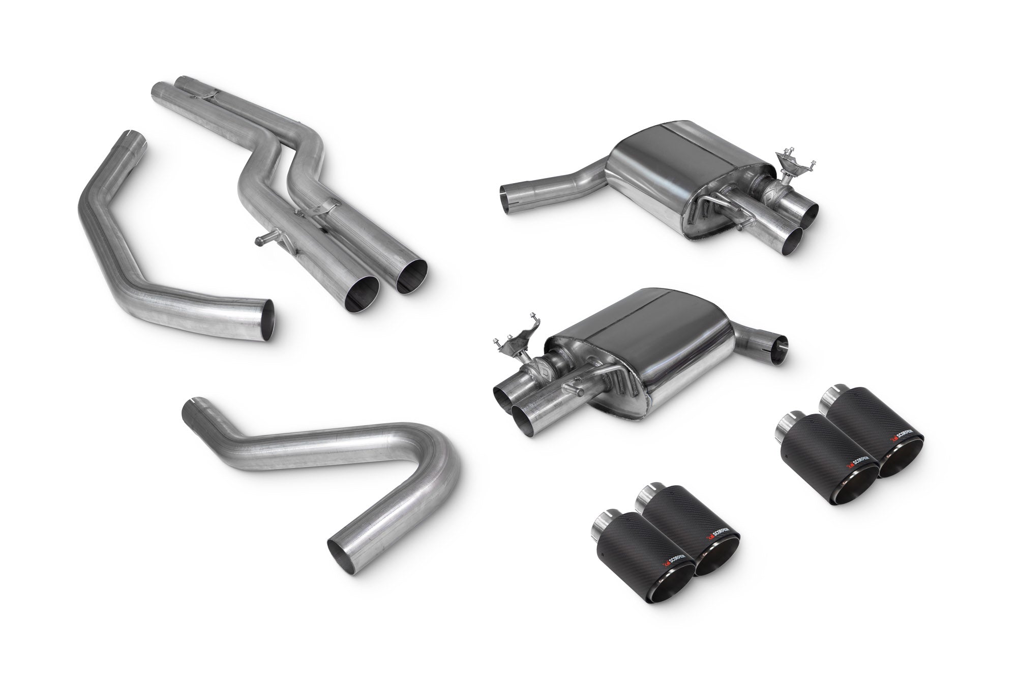Scorpion Half uitlaat Audi S4 B9-3