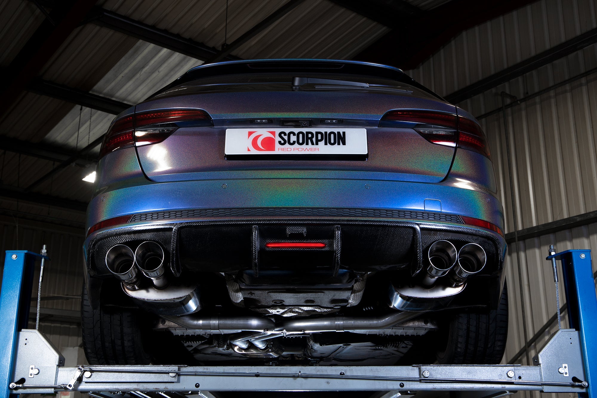 Scorpion Half uitlaat Audi S4 B9-7