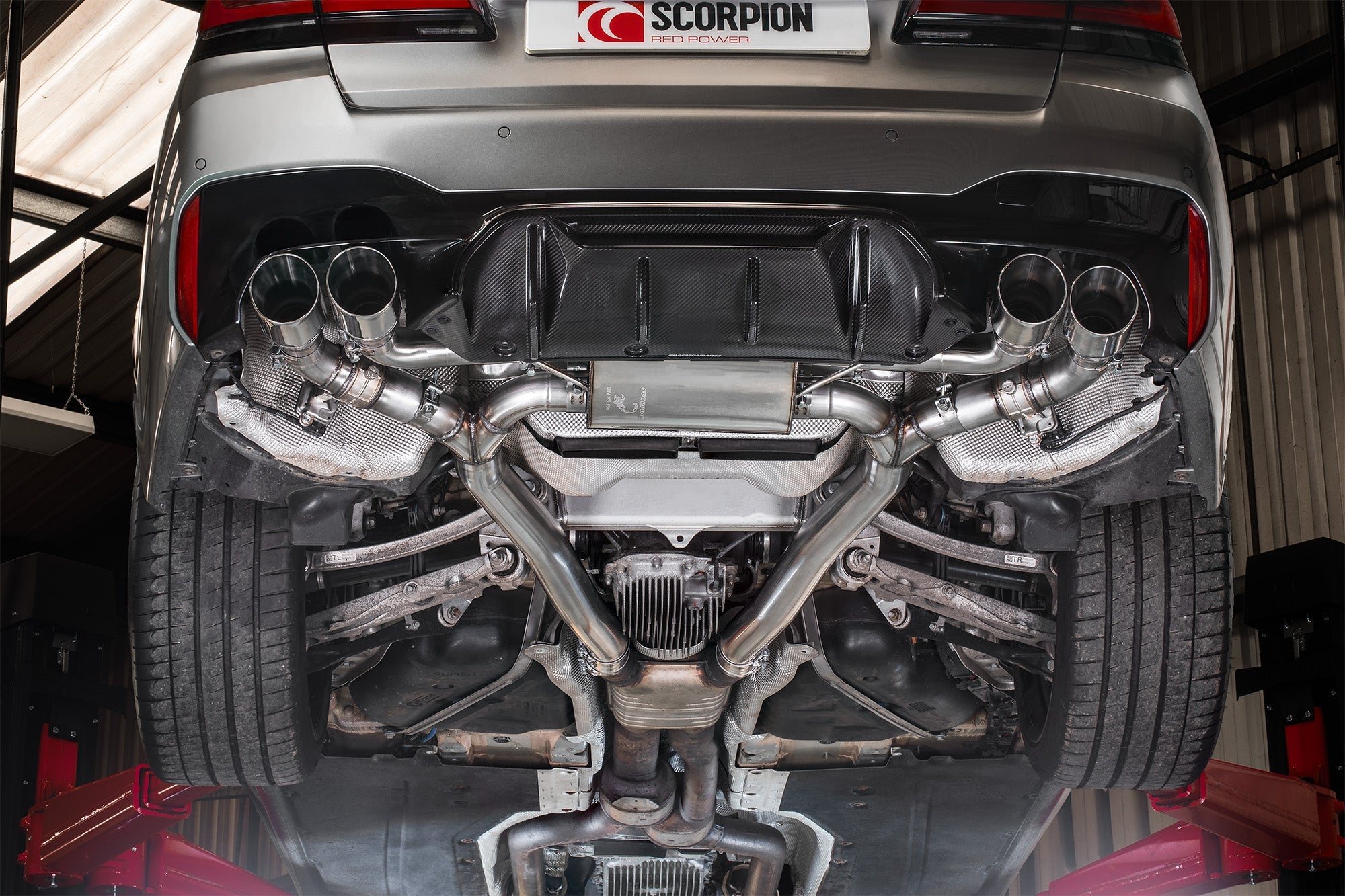 Scorpion Half uitlaat BMW M5 F90-13