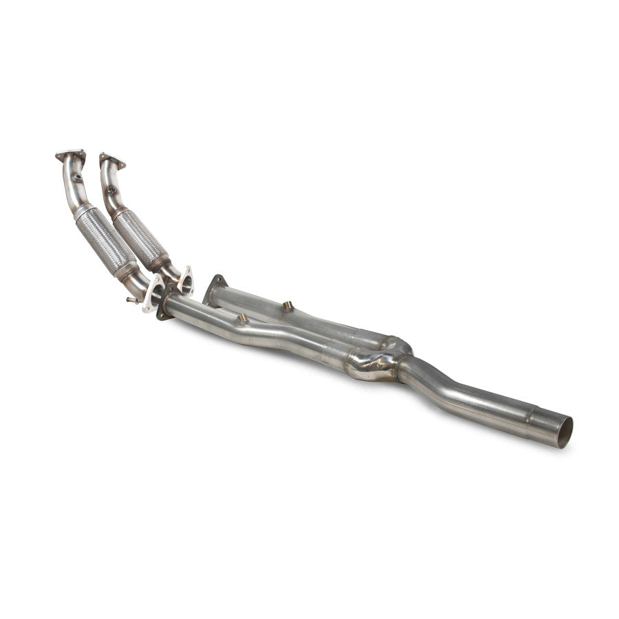 Échappement double Scorpion sans catalyseur pour Volkswagen Golf 5 R32-1