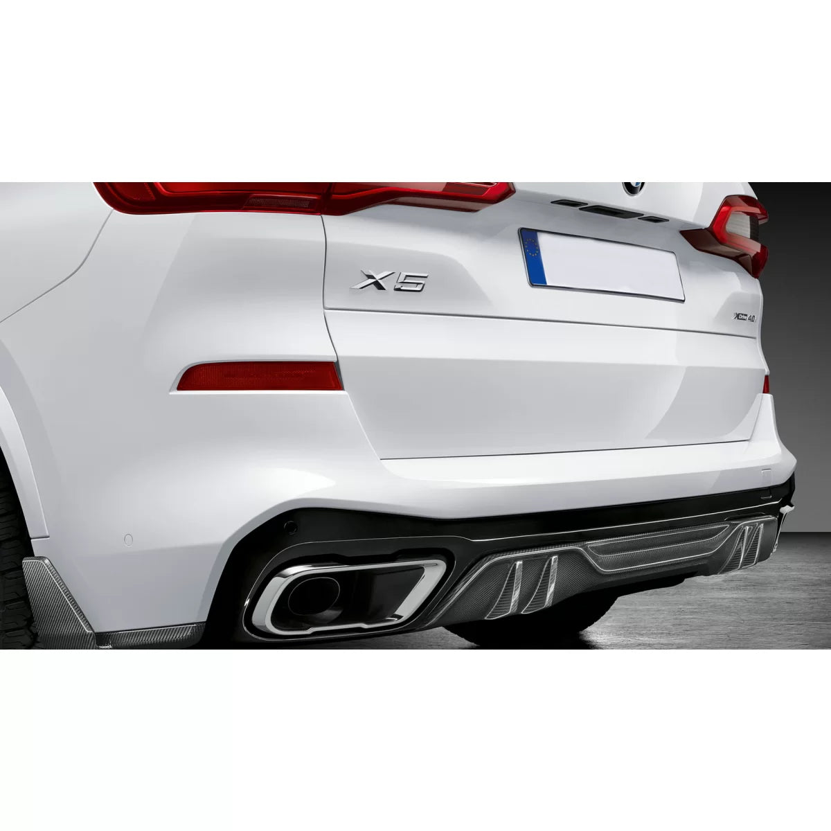 Bodykit splitters en diffuser M Performance carbon-look BMW X5 G05 M-Pakket 3