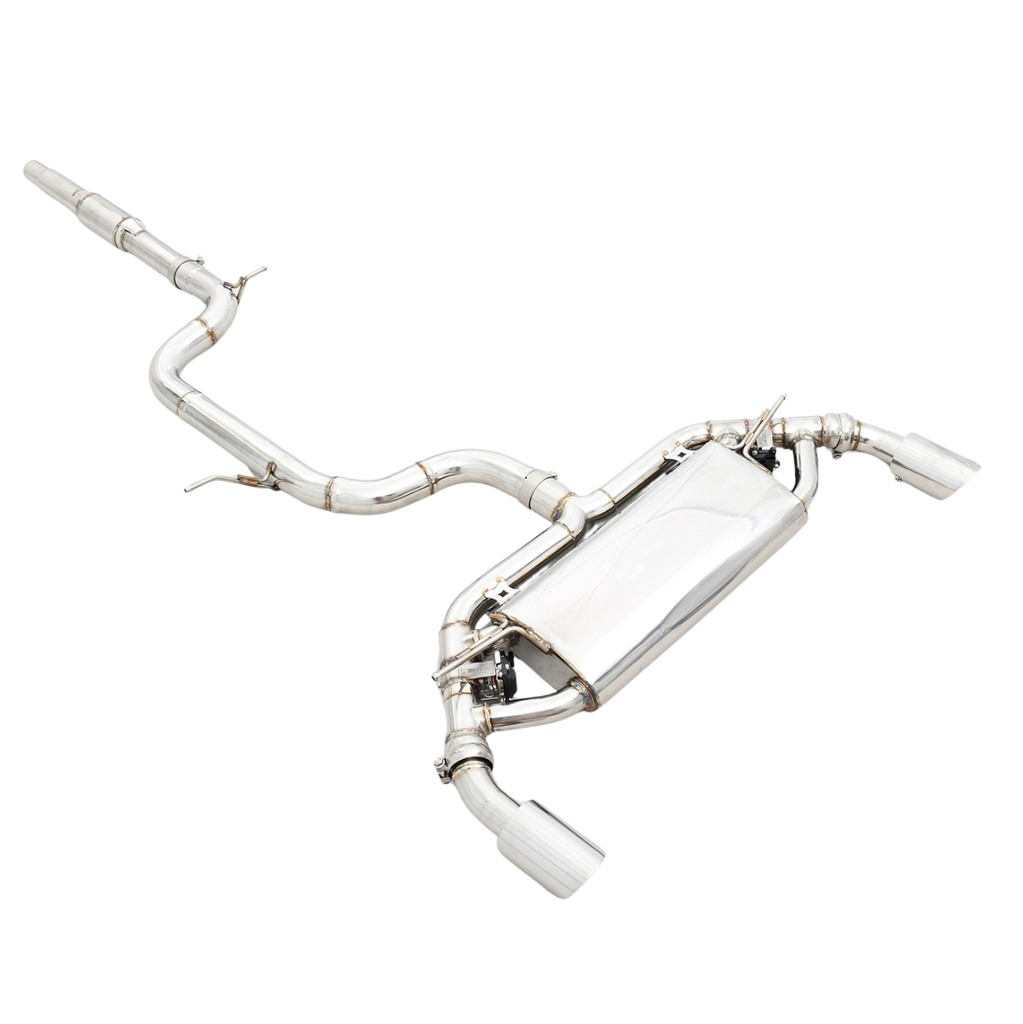 Endura Catback uitlaatsysteem Golf 8 GTI - Kleppen + Afstandsbediening