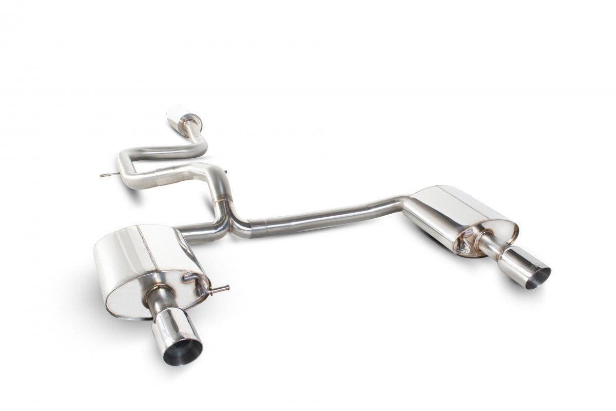 Sistema di scarico posteriore Scorpion Resonated Cat per Ford Mondeo 2.5