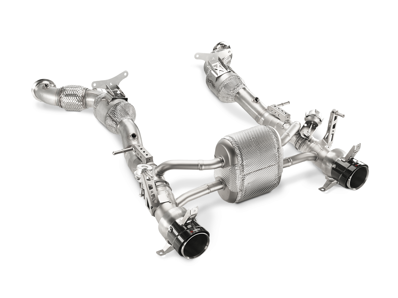 Akrapovic Link Pipe set Cat Ferrari 488 Gtb Spider 4