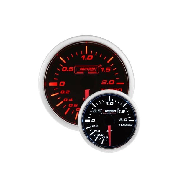 Manomètre de pression de suralimentation électronique Prosport 52 mm Rouge Blanc