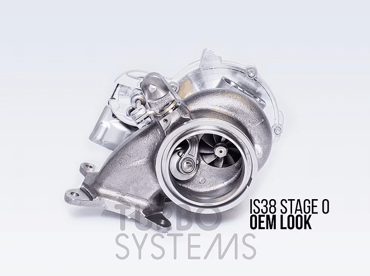 TurboSystems Hybrid turbo Stage 0 IS38 Audi S3 8V / Golf 7R 2.0 TSI 6