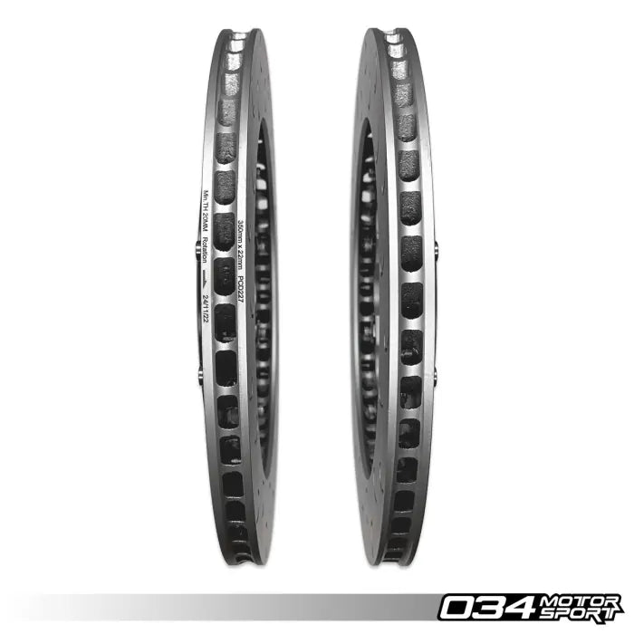 2 piece floating rear brake rotor upgrade kit for audi c7 s6 s7 034 301 2013 3
