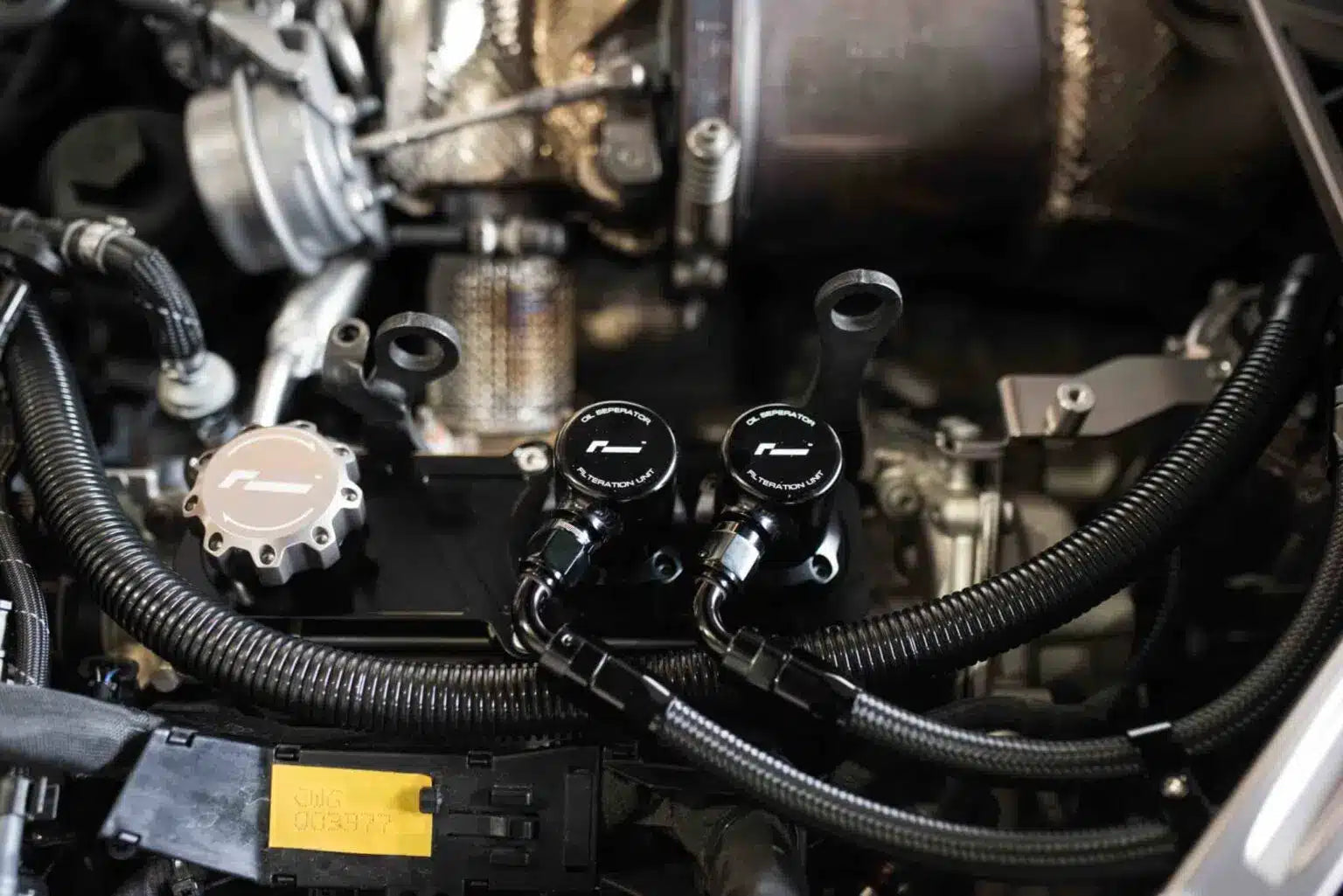 Système de récupération d'huile Racingline pour Audi 3.0 TFSI V6T EA839 10