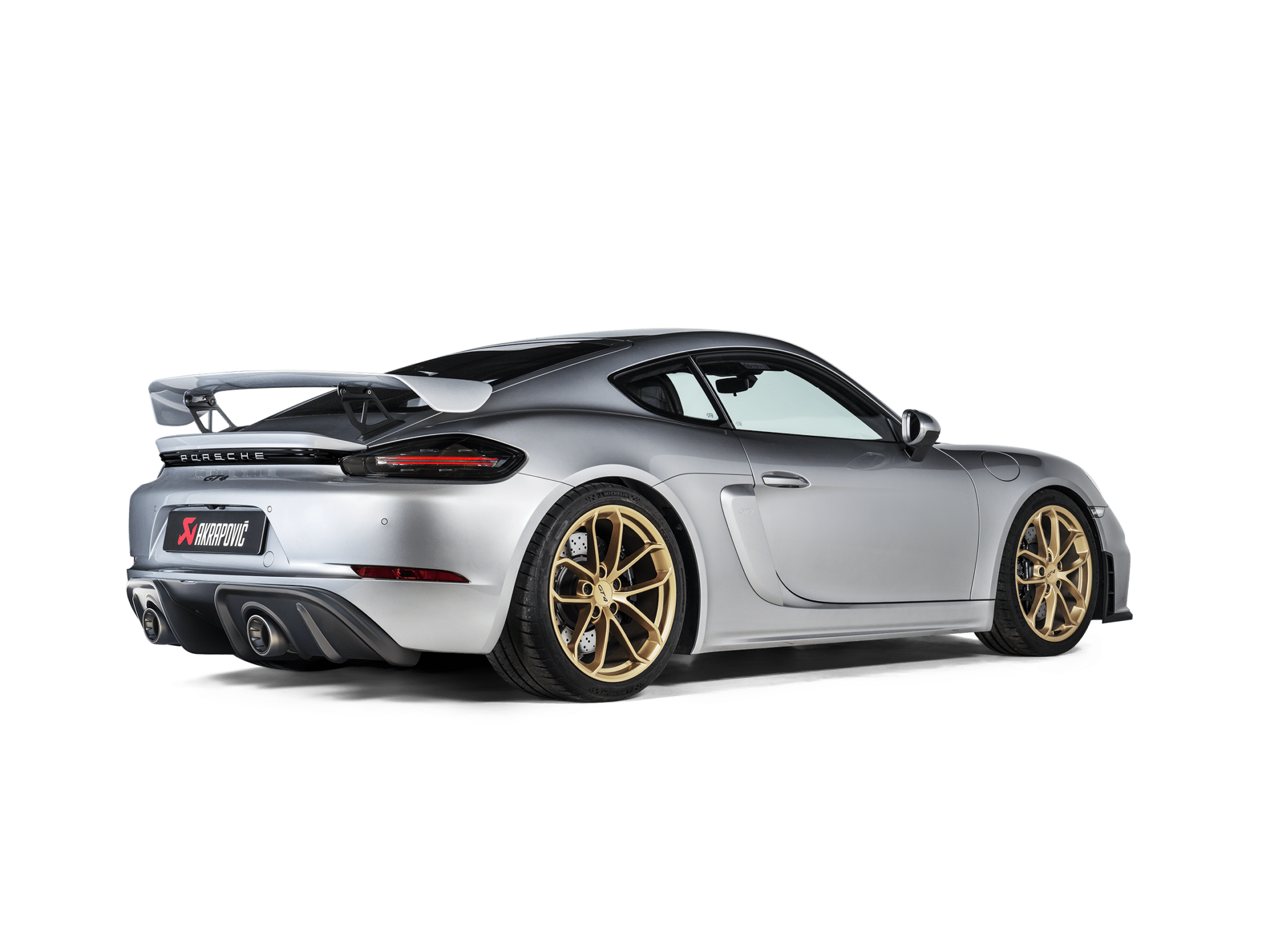 Akrapovič Diffusore in carbonio opaco Porsche Cayman Gt4 718 1