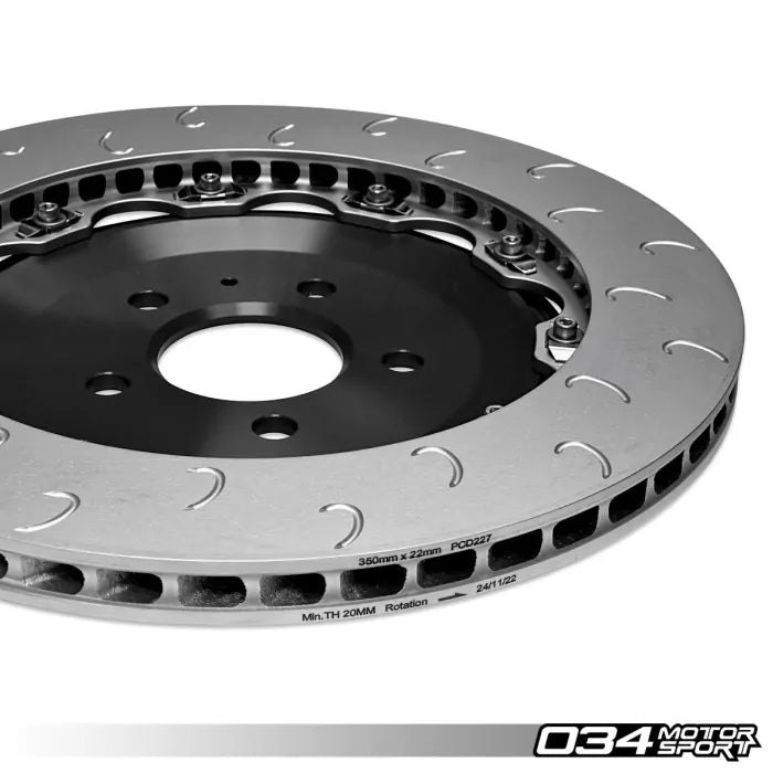 2 piece floating rear brake rotor upgrade kit for audi c7 s6 s7 034 301 2013 4