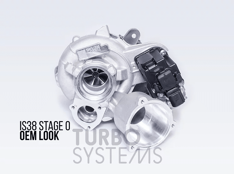 TurboSystems Hybrid turbo Stage 0 IS38 Audi S3 8V / Golf 7R 2.0 TSI 9