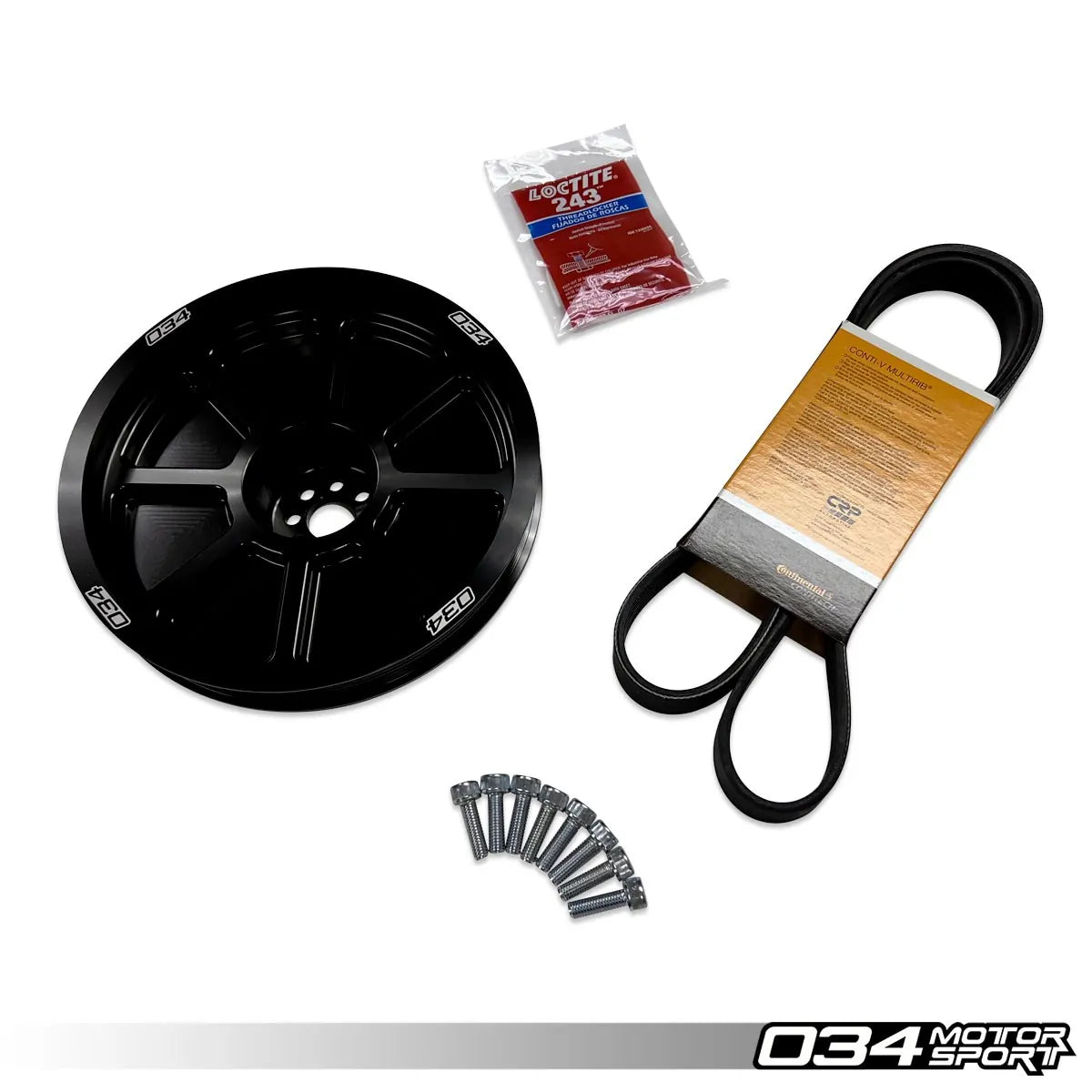 034Motorsport 3.0 TFSI Supercharger 207mm Crank Pulley Upgrade, B8 B8.5 Audi S4 S5 Q5 SQ5 & C7 Audi A6 A7 1