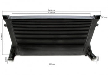Intercooler zwart VW Golf 7 AU / Audi A3 S3 8V / Seat Leon 5F 2.0 TFSI 3