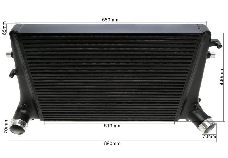 Intercooler kit Audi A3 S3 8P / TT 8J / VW Golf 5 en 6 1K / Seat Leon 1P 650 mm 3