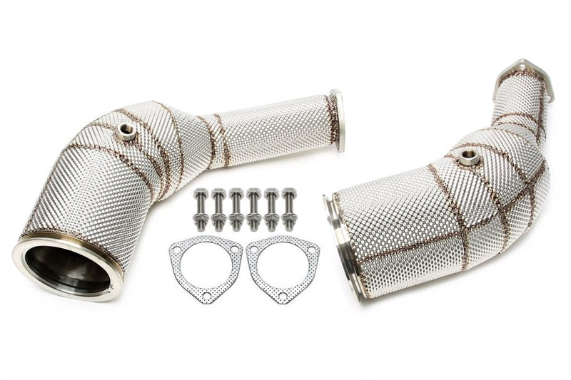 Decat Downpipe met hitteschild Audi A6-RS6 C8 / A7 Sportback-RS7 4KA
