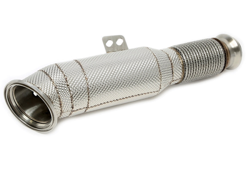Downpipe mit Katalysator und Hitzeschutzblech für BMW M240i, M340i, 540i, 640i, 740i, 840i, Z4, M40i / Toyota Supra B58 | Edelstahl