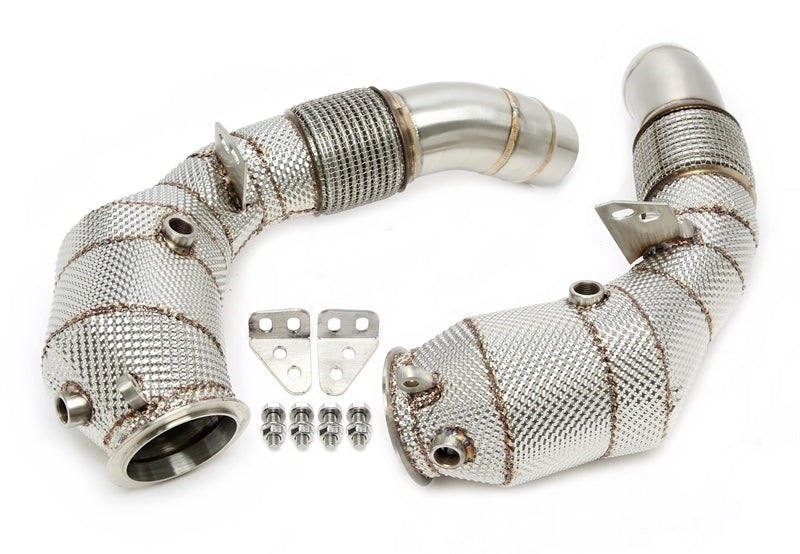 Downpipe mit Katalysator und Hitzeschild BMW M5 F10 und M6 F12/F13/F06 S63 B44