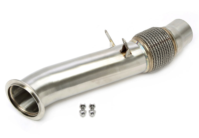Downpipe senza catalizzatore per BMW Serie 5/6/7 e X5/X6 N55 B30 con tubo flessibile