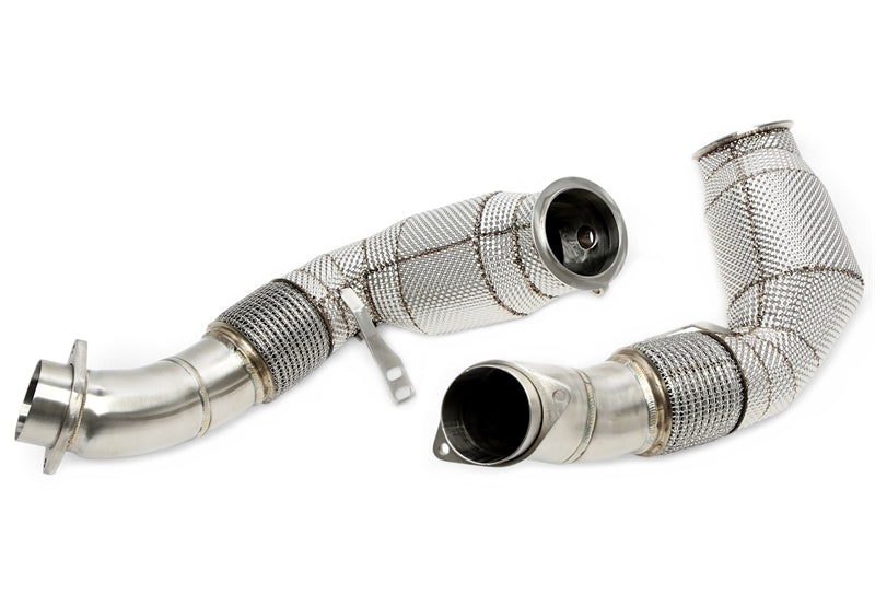 Downpipe met katalysator en hitteschild BMW 7 Serie G70 760i / X5 X6 X7 G05 G06 G07 M60i S68 2