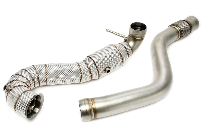 Downpipe met katalysator en hitteschild Mercedes CLA 45 AMG C117 en X117 M133