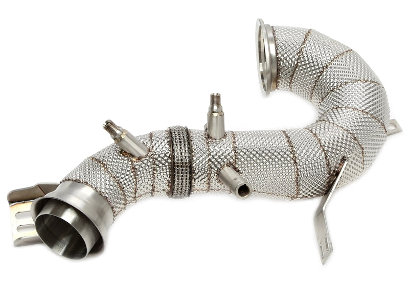 Downpipe senza catalizzatore con scudo termico per Mercedes-Benz AMG GT X290/Classe E W213/CLS C257/GLE V167/Classe S W222 M276