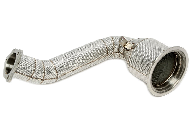 Downpipe met Katalysator en Hitteschild Voorkatalysator Porsche Panamera S/4S 971 3.0T 330pk 2