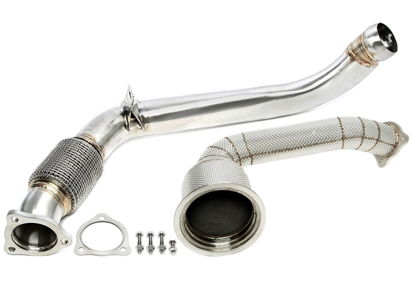 Downpipe Set met Katalysator Voorkatalysator + Decat Hoofdkatalysator Porsche Panamera S/4S 971 3.0T 330pk