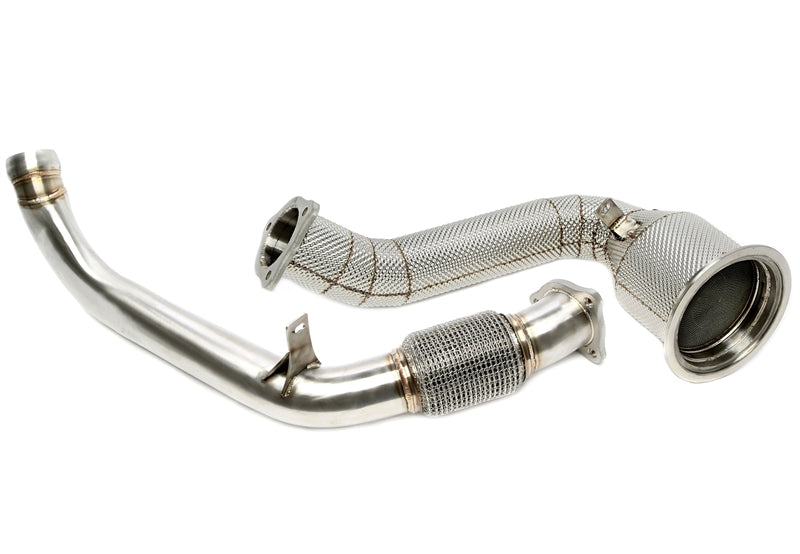 Downpipe Set met Katalysator Voorkatalysator + Decat Hoofdkatalysator Porsche Panamera S/4S 971 3.0T 330pk 2