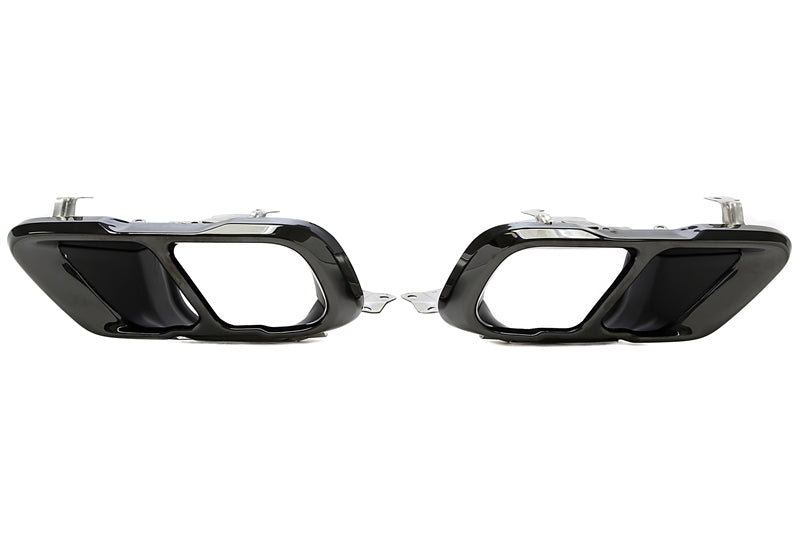 Uitlaatsierstukken zwart 80/110 x 85mm BMW X5 G05, X6 G06 en X7 G07 2