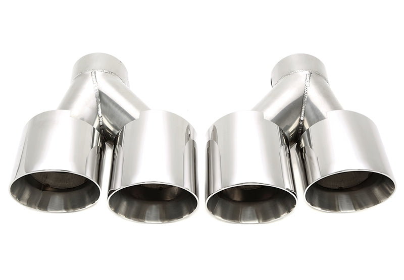 Uitlaatsierstukken double design chroom BMW 3 Serie G20 en G21