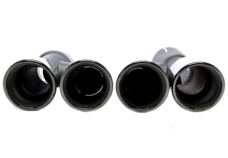 Uitlaatsierstukken double design ovaal zwart BMW 5 Serie G30 en G31 2