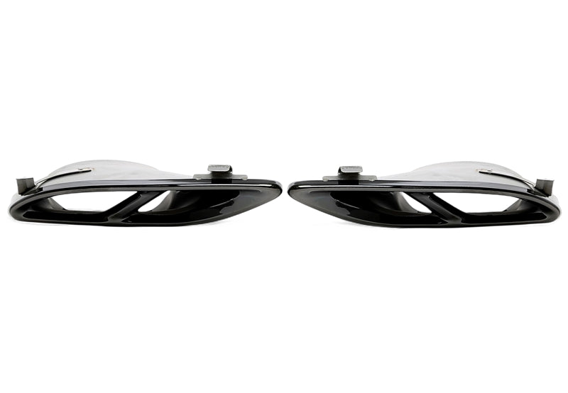 Uitlaatsierstukken double design C43 zwart Mercedes A-Klasse W176, C-Klasse W205 en GLC X253