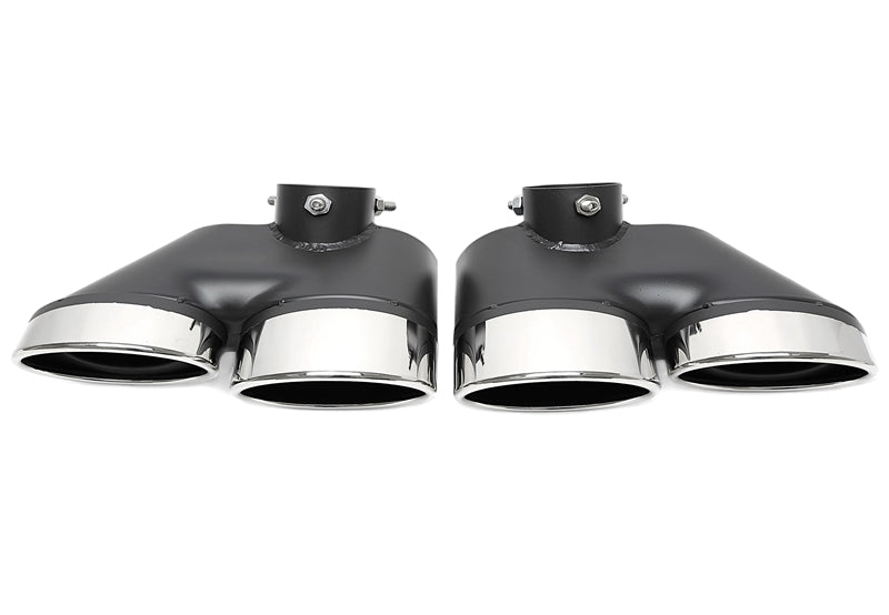 Uitlaatsierstukken double design chroom Mercedes S-Klasse W220 2