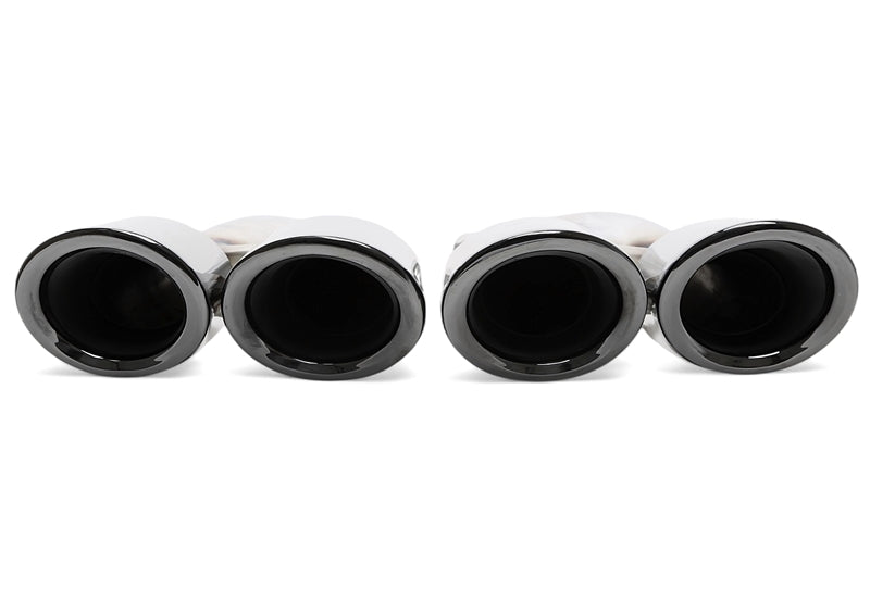 Uitlaatsierstukken double design zwart Porsche Cayenne 958.2 / 92A 2