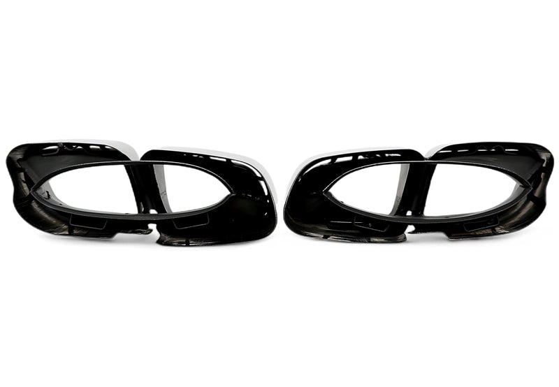 Uitlaatsierstukken double design vierkant zwart Porsche Panamera 971 3